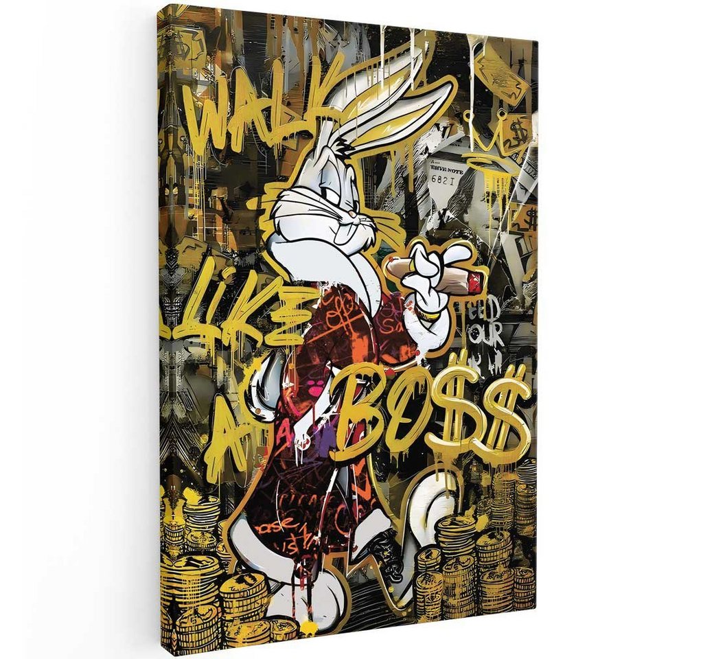 Mister-Kreativ XXL-Wandbild Bunny Boss Like - Premium Wandbild, Viele Größen + Materialien, Poster + Leinwand + Acrylglas von Mister-Kreativ