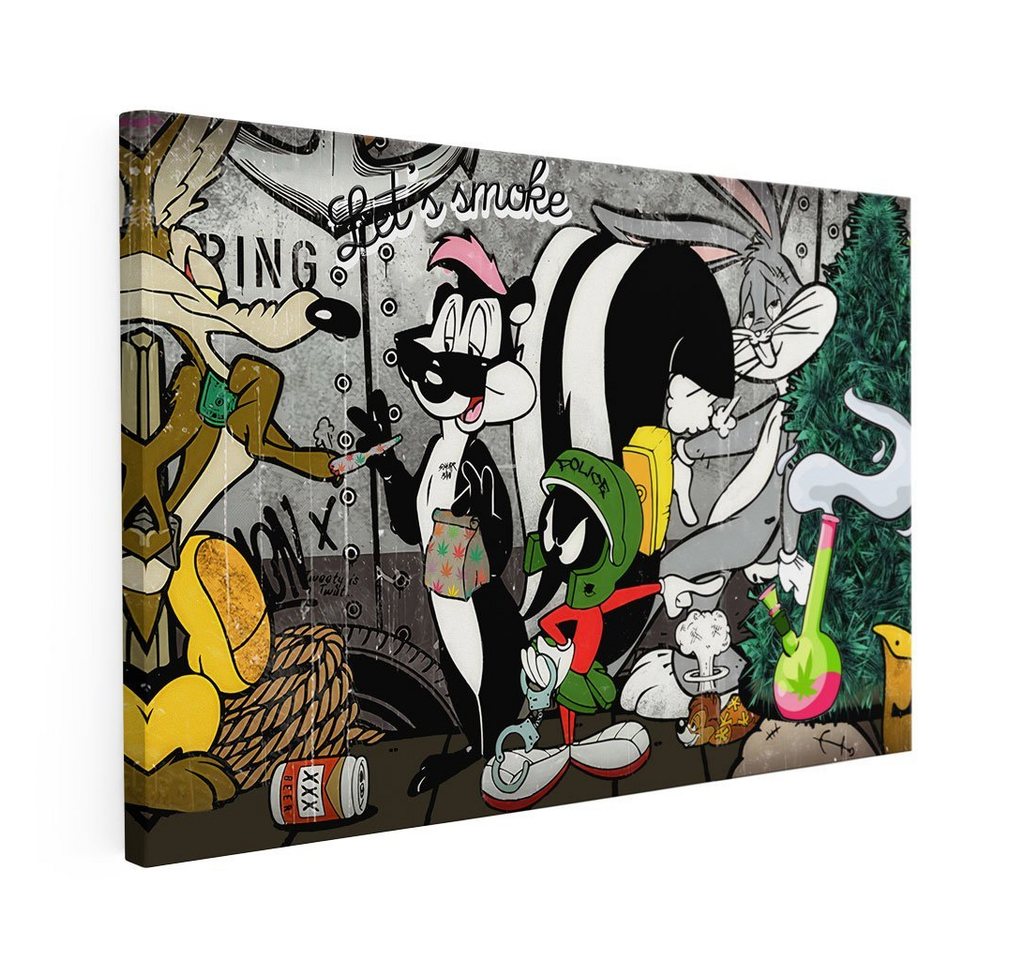 Mister-Kreativ XXL-Wandbild Funny Stoned Animals - Premium Wandbild, Viele Größen + Materialien, Poster + Leinwand + Acrylglas von Mister-Kreativ