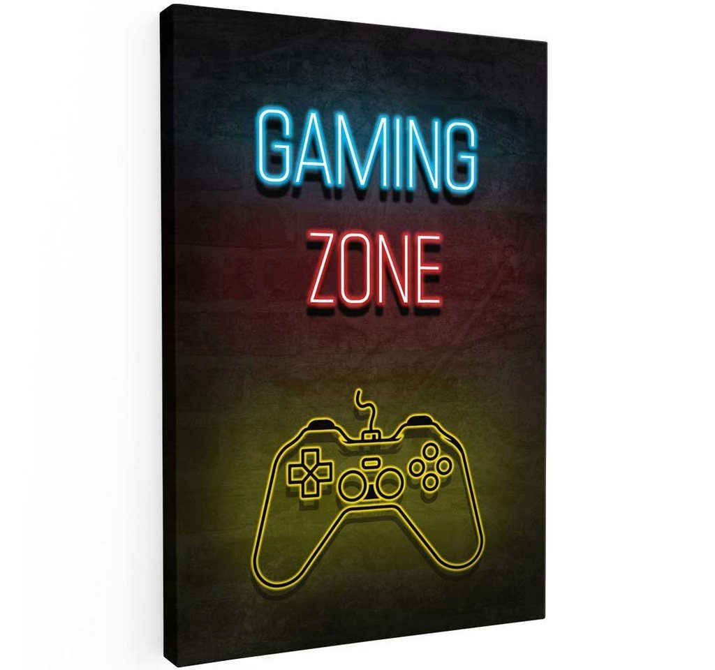 Mister-Kreativ XXL-Wandbild Gaming Zone Controller - Premium Wandbild, Viele Größen + Materialien, Poster + Leinwand + Acrylglas von Mister-Kreativ