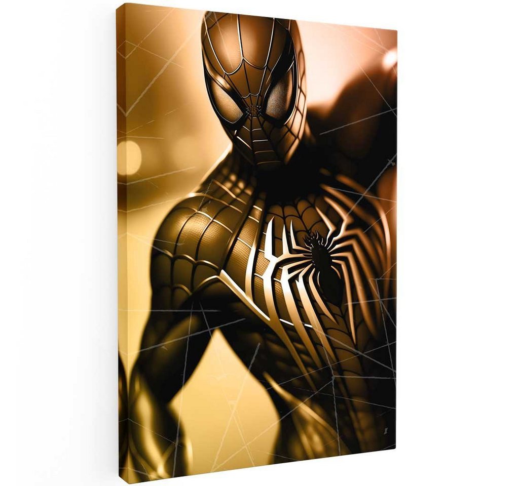 Mister-Kreativ XXL-Wandbild Gold Spider - Premium Wandbild, Viele Größen + Materialien, Poster + Leinwand + Acrylglas von Mister-Kreativ