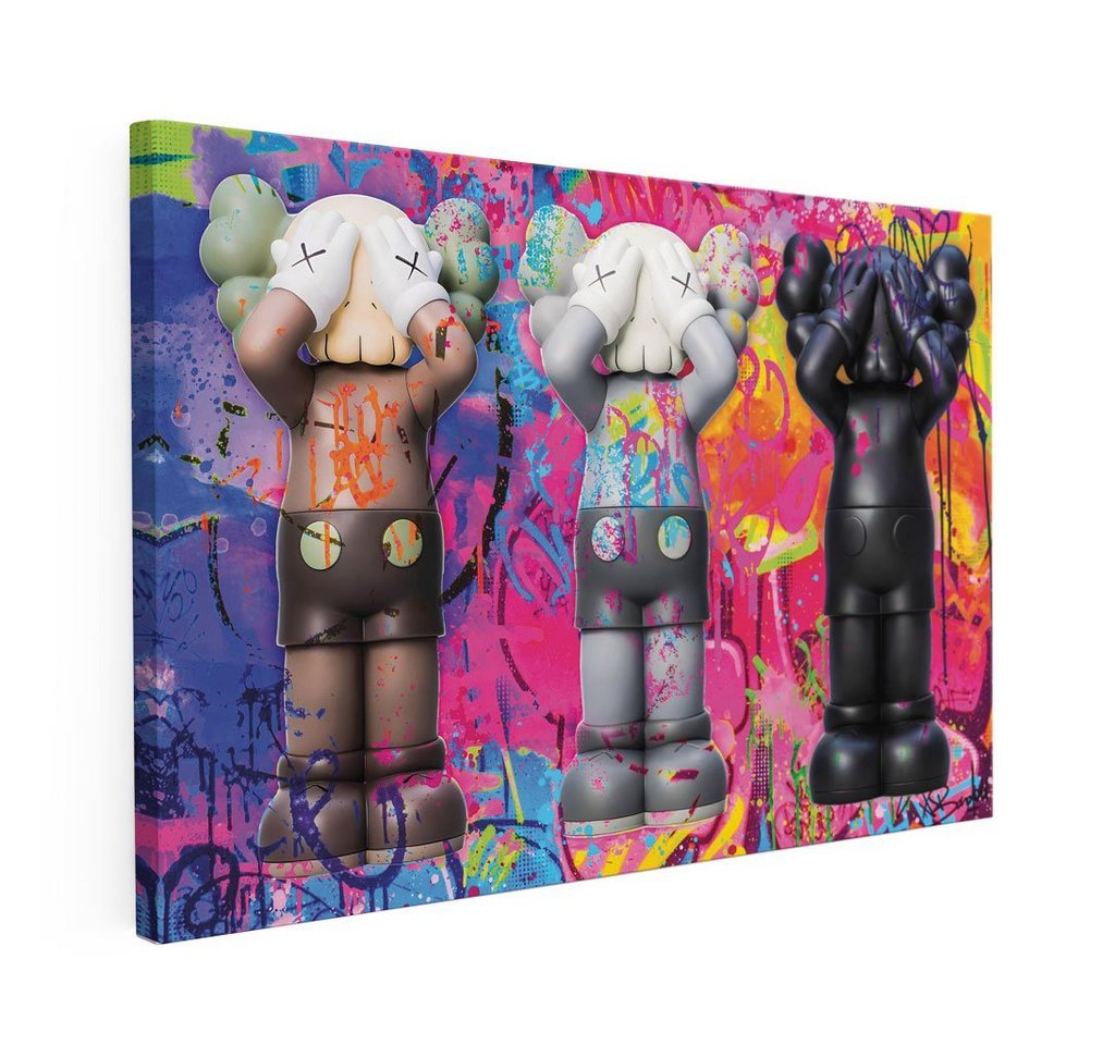 Mister-Kreativ XXL-Wandbild Graffiti Kaw Trio - Premium Wandbild, Viele Größen + Materialien, Poster + Leinwand + Acrylglas von Mister-Kreativ
