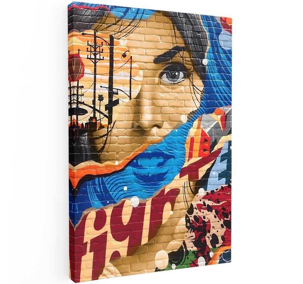 Mister-Kreativ XXL-Wandbild Graffiti Wall Girl - Premium Wandbild, Viele Größen + Materialien, Poster + Leinwand + Acrylglas von Mister-Kreativ