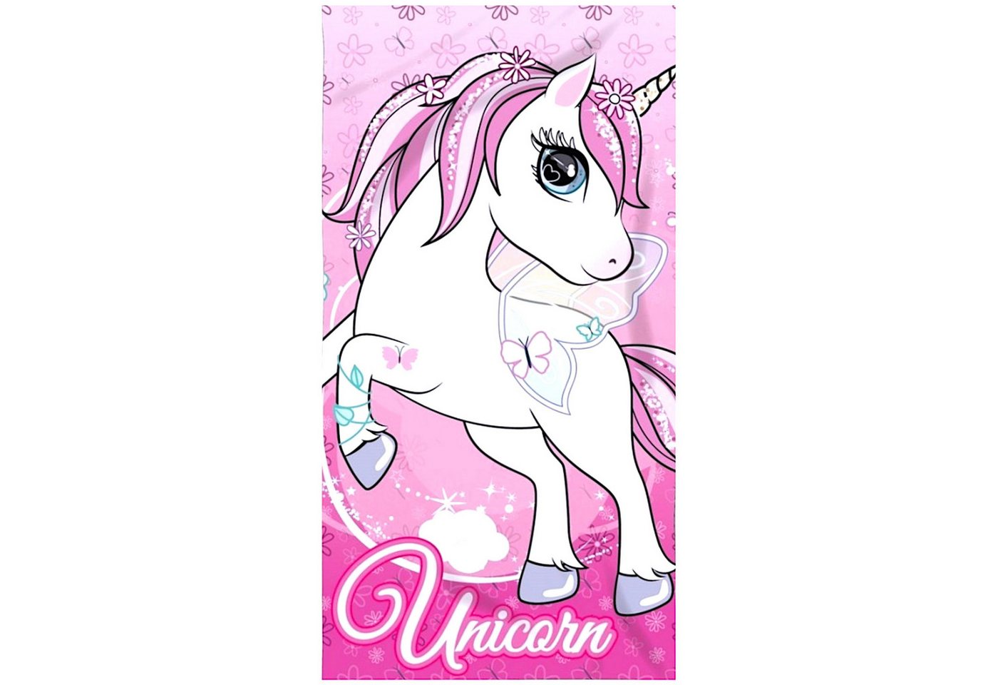 Mister License Company Badetuch Einhorn, Mikrofaser, Mädchen Strandtuch 70 x 140 cm von Mister License Company
