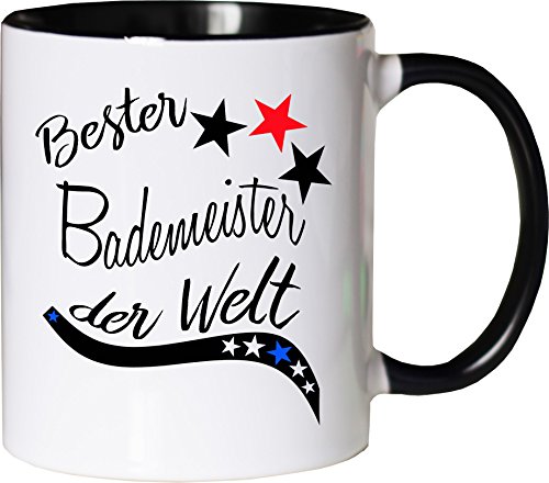 Mister Merchandise Becher Tasse Bester Bademeister der Welt. Kaffee Kaffeetasse liebevoll Bedruckt Beruf Job Arbeit Weiß-Schwarz Mister Merchandise Becher Tasse Bester Bademeister der Welt. Kaffee Kaffeetasse liebevoll Bedruckt Beruf Job Arbeit Weiß-Schwarz von Mister Merchandise