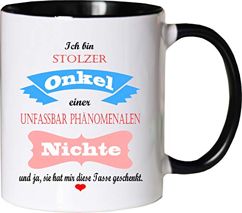 Mister Merchandise Becher Tasse Stolzer Onkel Einer unfassbar phänomenalen Nichte Kaffee Kaffeetasse liebevoll Bedruckt traumhaft wahnsinnig fantatsisch Weiß-Schwarz Mister Merchandise Becher Tasse Stolzer Onkel Einer unfassbar phänomenalen Nichte Kaffee Kaffeetasse liebevoll Bedruckt traumhaft wahnsinnig fantatsisch Weiß-Schwarz von Mister Merchandise