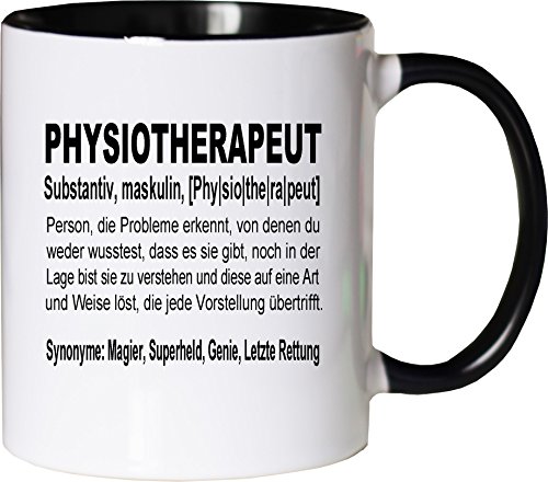 Mister Merchandise Kaffeebecher Tasse Physiotherapeut Definition Geschenk Gag Job Beruf Arbeit Witzig Spruch Teetasse Becher Weiß-Schwarz Mister Merchandise Kaffeebecher Tasse Physiotherapeut Definition Geschenk Gag Job Beruf Arbeit Witzig Spruch Teetasse Becher Weiß-Schwarz von Mister Merchandise