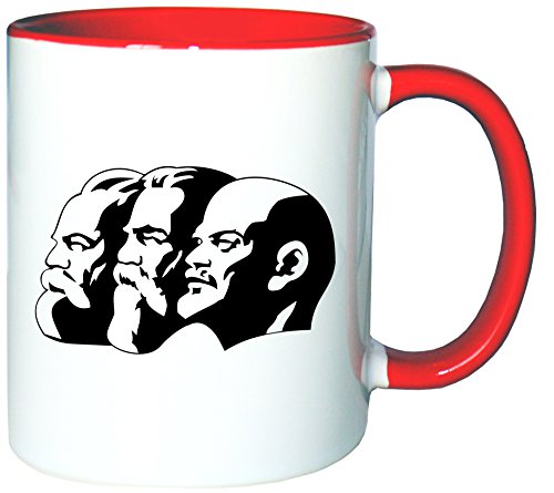Mister Merchandise Kaffeetasse Becher Marx Engels Lenin Teetasse von Mister Merchandise