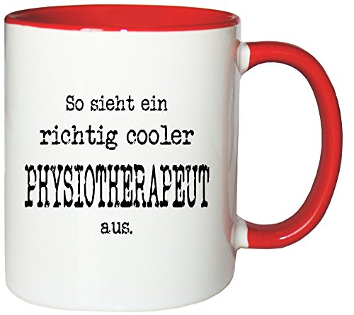 Mister Merchandise Kaffeetasse Becher So Sieht EIN richtig Cooler Physiotherapeut von Mister Merchandise