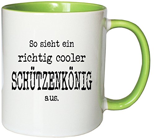 Mister Merchandise Kaffeetasse Becher So Sieht EIN richtig Cooler Schützenkönig von Mister Merchandise