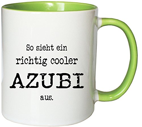 Mister Merchandise Kaffeetasse Becher So Sieht EIN richtig Cooler Azubi von Mister Merchandise