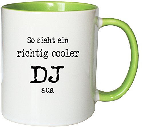 Mister Merchandise Kaffeetasse Becher So Sieht EIN richtig Cooler DJ von Mister Merchandise