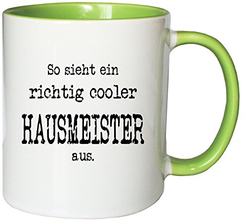 Mister Merchandise Kaffeetasse Becher So Sieht EIN richtig Cooler Hausmeister von Mister Merchandise