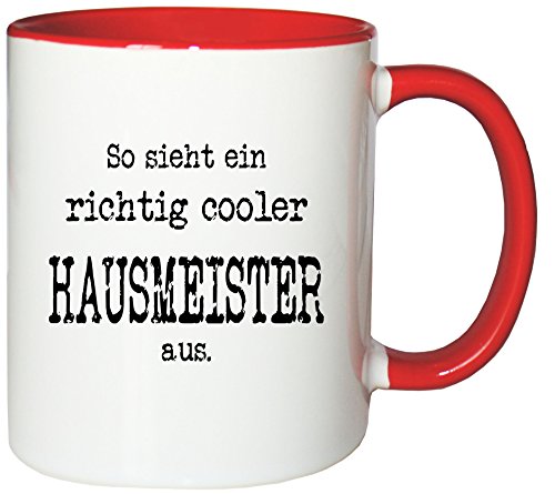 Mister Merchandise Kaffeetasse Becher So Sieht EIN richtig Cooler Hausmeister von Mister Merchandise