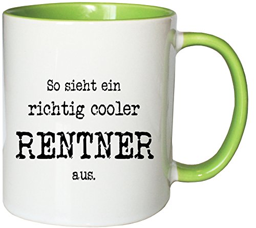 Mister Merchandise Kaffeetasse Becher So Sieht EIN richtig Cooler Rentner von Mister Merchandise