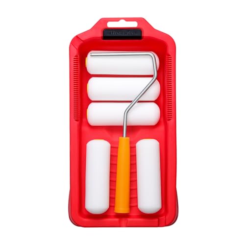 Mister Rui Farbroller-Set mit Ablage, 10,2 cm Mini-Rolle für eine glatte Oberfläche Mister Rui Farbroller-Set mit Ablage, 10,2 cm Mini-Rolle für eine glatte Oberfläche von Mister Rui