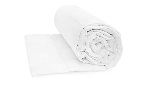 Bettdecke 160x220 cm Sommerbettdecke Ökotex 100 Mikrofaser Waschbar weißer Bettdecke von Mister Sandman