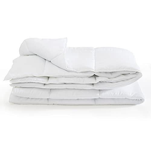 Bettdecke 220x240 cm Sommerbettdecke Ökotex 100 Mikrofaser Waschbar weißer Bettdecke von Mister Sandman