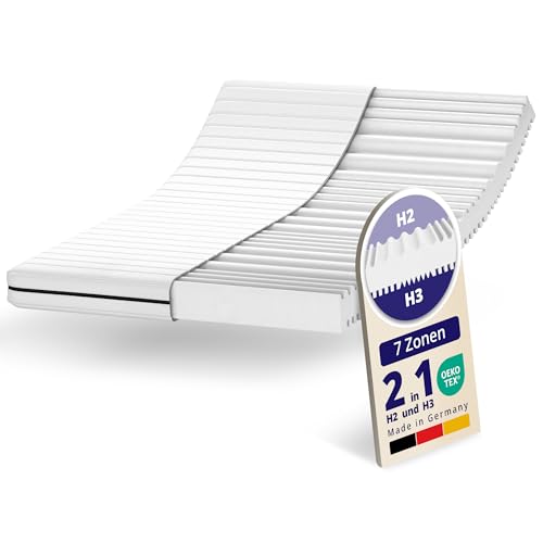 Mister Sandman Ergonomische 7-Zonen Kaltschaummatratze – Wendematratze mit Zwei Härtegraden (H2/H3) – Bezug abnehmbar & waschbar – Rollmatratze – Made in Germany (100x190, 18.0, 18, Zentimeter) von Mister Sandman