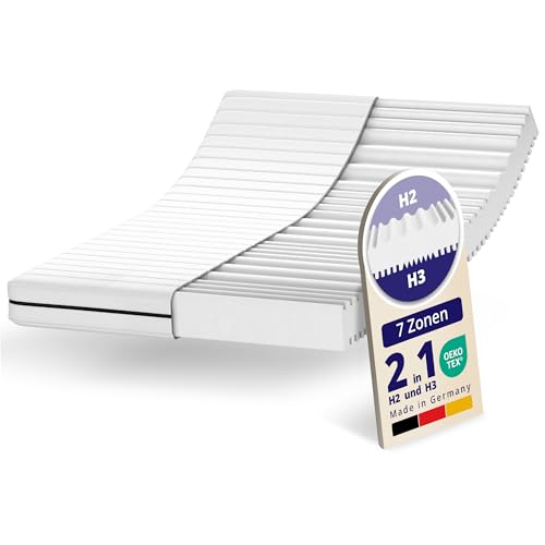Mister Sandman Ergonomische 7-Zonen Kaltschaummatratze – Wendematratze mit Zwei Härtegraden (H2/H3) – Bezug abnehmbar & waschbar – Rollmatratze – Made in Germany (100x200, 15.0, 15, Zentimeter) von Mister Sandman