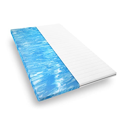 Mister Sandman Gel Topper 180x200 orthopädischer Topper aus Gelschaum für bequemes Liegen, weiche und atmungsaktive Matratzenauflage, Öko-Tex geprüft, Höhe ca 5 cm, Premium Doppeltuchbezug Mister Sandman Gel Topper 180x200 orthopädischer Topper aus Gelschaum für bequemes Liegen, weiche und atmungsaktive Matratzenauflage, Öko-Tex geprüft, Höhe ca 5 cm, Premium Doppeltuchbezug von Mister Sandman