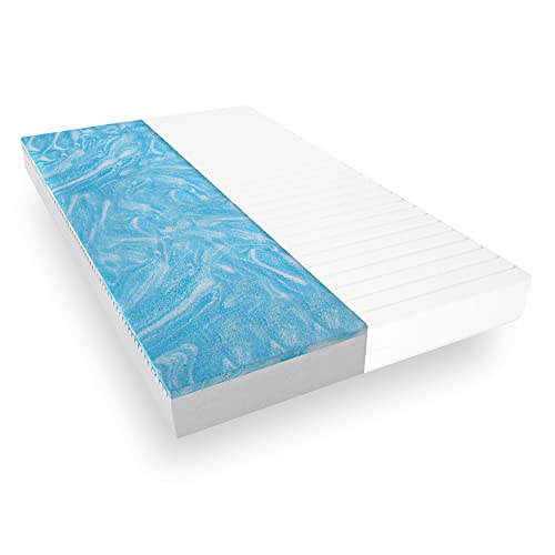 Mister Sandman Gelmatratze 120x200, hochwertige Matratze mit Gelauflage, Matratze mit Duo-Kern mit Mikrofaser Bezug Gelschaummatratze von Mister Sandman