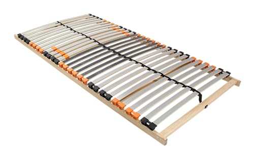 Mister Sandman Lattenrost 90x200 cm ErgoActive 7 Zonen einstellbare Härte Stabiler Lattenrahmen leise ergonomisch atmungsaktiv selbst zusammenbaubar Federholzrahmen kompatibel mit Allen Matratzen von Mister Sandman