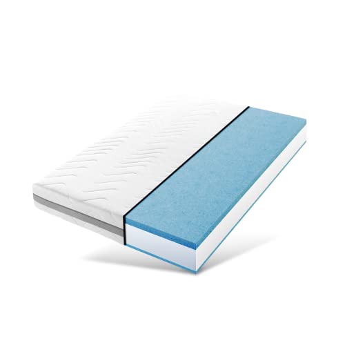Taschenfederkernmatratze 160x200 cm, Premium 7-Zonen Matratze H3 H4, Versand als Rollmatratze, Öko-Tex Zertifiziert, Wendematratze, 24 cm hoch von Mister Sandman