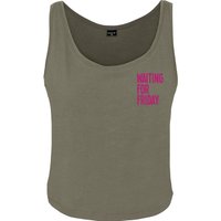 MisterTee Kurzarmshirt "Damen Ladies Waiting For Friday Box Tank", (1 tlg.) von Mistertee