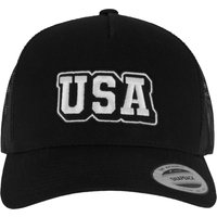 MisterTee Trucker Cap "MisterTee USA College Wording Patch 5-Panel Retro Trucker Cap" MisterTee Trucker Cap "MisterTee USA College Wording Patch 5-Panel Retro Trucker Cap" von Mistertee