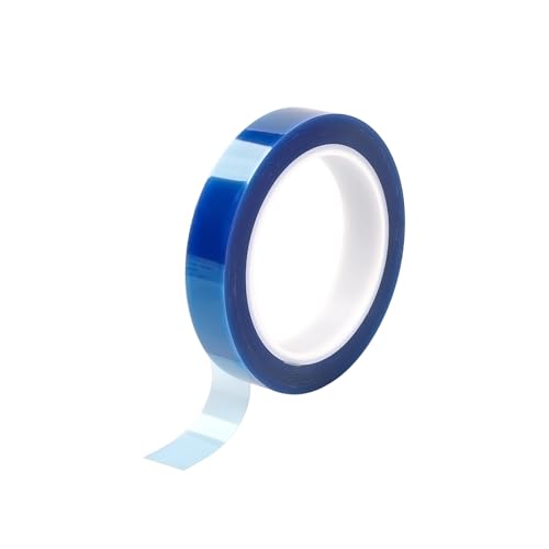 Misuyue 10mm PET Hitzebeständiges Klebeband, Hohe Temp Tape Isolierband für Sublimation, 3D-Drucker, Elektronik Leiterplatten, Keine Rückstände Hitzeschutzband von Misuyue