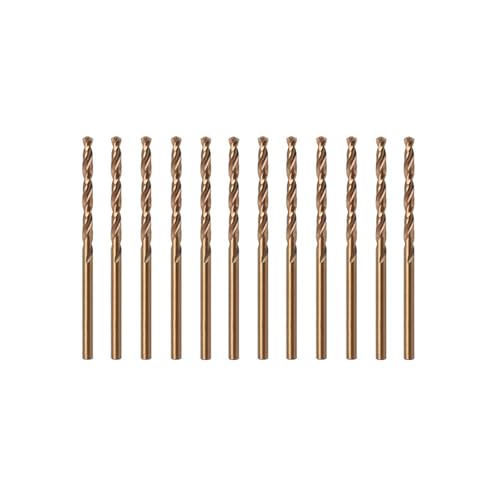 Misuyue 12pcs M42 Cobalt Bohrer, 1mm HSS Metallbohrer Set, Professional Stahlbohrer, Spiralbohrer, Eisenbohrer für Metall, Gusseisen, Edelstahl, Aluminium, Holzbohrer Misuyue 12pcs M42 Cobalt Bohrer, 1mm HSS Metallbohrer Set, Professional Stahlbohrer, Spiralbohrer, Eisenbohrer für Metall, Gusseisen, Edelstahl, Aluminium, Holzbohrer von Misuyue