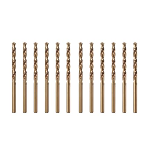 Misuyue 12pcs M42 Cobalt Bohrer, 3mm HSS Metallbohrer Set, Professional Stahlbohrer, Spiralbohrer, Eisenbohrer für Metall, Gusseisen, Edelstahl, Aluminium, Holzbohrer Misuyue 12pcs M42 Cobalt Bohrer, 3mm HSS Metallbohrer Set, Professional Stahlbohrer, Spiralbohrer, Eisenbohrer für Metall, Gusseisen, Edelstahl, Aluminium, Holzbohrer von Misuyue