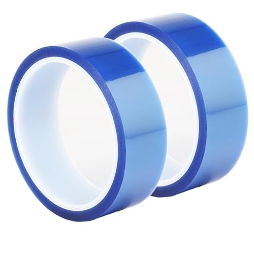 Misuyue 2pcs Hitzebeständiges Klebeband, 20mm PET-Klebeband, Hohe Temp Tape Isolierband für Sublimation, 3D-Drucker, Elektronik Leiterplatten, Keine Rückstände Hitzeschutzband Misuyue 2pcs Hitzebeständiges Klebeband, 20mm PET-Klebeband, Hohe Temp Tape Isolierband für Sublimation, 3D-Drucker, Elektronik Leiterplatten, Keine Rückstände Hitzeschutzband von Misuyue