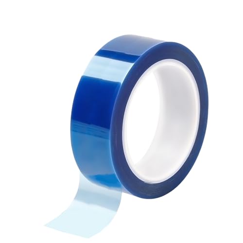 Misuyue 30mm PET Hitzebeständiges Klebeband, Hohe Temp Tape Isolierband für Sublimation, 3D-Drucker, Elektronik Leiterplatten, Keine Rückstände Hitzeschutzband von Misuyue