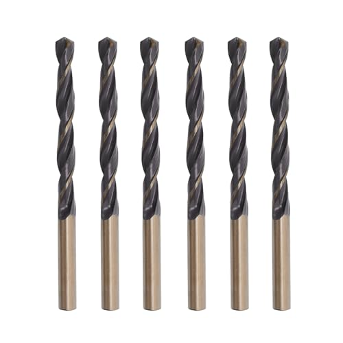 Misuyue 6 Stücke Metallbohrer, 6.5mm HSS Stahlbohrer Set, Professional Spiralbohrer Eisenbohrer für Metall, Aluminium, Hartplastik, Edelstahl, Holzbohrer Misuyue 6 Stücke Metallbohrer, 6.5mm HSS Stahlbohrer Set, Professional Spiralbohrer Eisenbohrer für Metall, Aluminium, Hartplastik, Edelstahl, Holzbohrer von Misuyue