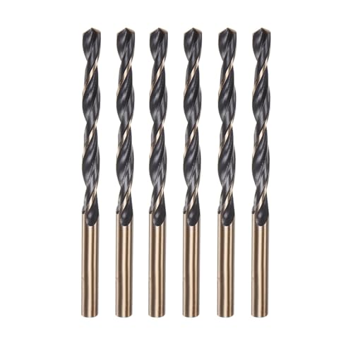 Misuyue 6 Stücke Metallbohrer Set, 4mm HSS Stahlbohrer Edelstahlbohrer, Professional Spiralbohrer für Metall, Aluminium, Hartplastik, Edelstahl, Holzbohrer Misuyue 6 Stücke Metallbohrer Set, 4mm HSS Stahlbohrer Edelstahlbohrer, Professional Spiralbohrer für Metall, Aluminium, Hartplastik, Edelstahl, Holzbohrer von Misuyue