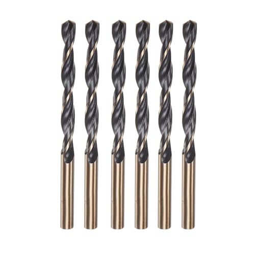 Misuyue 6 Stücke Metallbohrer Set, 5mm HSS Stahlbohrer Edelstahlbohrer, Professional Spiralbohrer für Metall, Aluminium, Hartplastik, Edelstahl, Holzbohrer Misuyue 6 Stücke Metallbohrer Set, 5mm HSS Stahlbohrer Edelstahlbohrer, Professional Spiralbohrer für Metall, Aluminium, Hartplastik, Edelstahl, Holzbohrer von Misuyue
