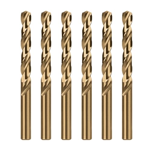 Misuyue 6mm Metallbohrer Set, 6pcs HSS M35 Cobalt Bohrer, Stahlbohrer, Spiralbohrer, Eisenbohrer, Stahlbeton Bohrer für Edelstahl Metall Gusseisen Aluminium Holzbohrer Misuyue 6mm Metallbohrer Set, 6pcs HSS M35 Cobalt Bohrer, Stahlbohrer, Spiralbohrer, Eisenbohrer, Stahlbeton Bohrer für Edelstahl Metall Gusseisen Aluminium Holzbohrer von Misuyue