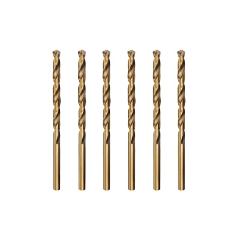 Misuyue M35 Cobalt Bohrer 2mm, HSS Metallbohrer Set, Stahlbohrer, Spiralbohrer, Eisenbohrer, Stahlbeton Bohrer für Edelstahl Metall Gusseisen Aluminium Holzbohrer (6 Stück) von Misuyue