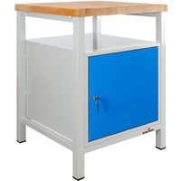 Steinbock® Werkbank Premium, 1 Ablage, 1 Tür, TK 300 kg, HxBxT 840 x 600 x 600 mm, RAL 7035/5012 von Steinbock®