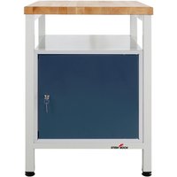 Steinbock® Werkbank Premium, 1 Ablage, 1 Tür, TK 300 kg, HxBxT 840 x 600 x 600 mm, RAL 7035/7016 von Steinbock®