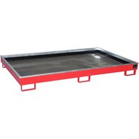 Bauer® Regal-Auffangwanne aus Stahl mit PE-Einsatz RW 2200-1 PE, lackiert, Feuerrot von Bauer®