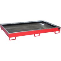 Bauer® Regal-Auffangwanne aus Stahl mit PE-Einsatz RW 2200-2 PE, lackiert, Feuerrot von Bauer®