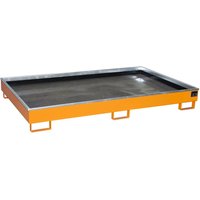 Bauer® Regal-Auffangwanne aus Stahl mit PE-Einsatz RW 2200-2 PE, lackiert, Gelborange von Bauer®
