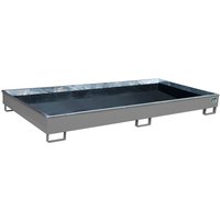 Bauer® Regal-Auffangwanne aus Stahl mit PE-Einsatz RW 2700-1 PE, lackiert, Mausgrau von Bauer®
