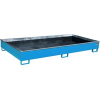Bauer® Regal-Auffangwanne aus Stahl mit PE-Einsatz RW 2700-2 PE, lackiert, Lichtblau von Bauer®