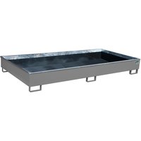 Bauer® Regal-Auffangwanne aus Stahl mit PE-Einsatz RW 2700-2 PE, lackiert, Mausgrau von Bauer®