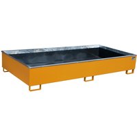 Bauer® Regal-Auffangwanne aus Stahl mit PE-Einsatz RW 2700-3 PE, lackiert, Gelborange von Bauer®
