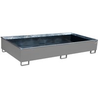Bauer® Regal-Auffangwanne aus Stahl mit PE-Einsatz RW 2700-3 PE, lackiert, Mausgrau von Bauer®