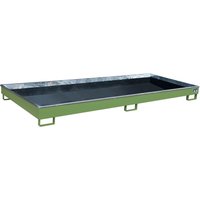 Bauer® Regal-Auffangwanne aus Stahl mit PE-Einsatz RW 3300-1 PE, lackiert, Resedagrün von Bauer®